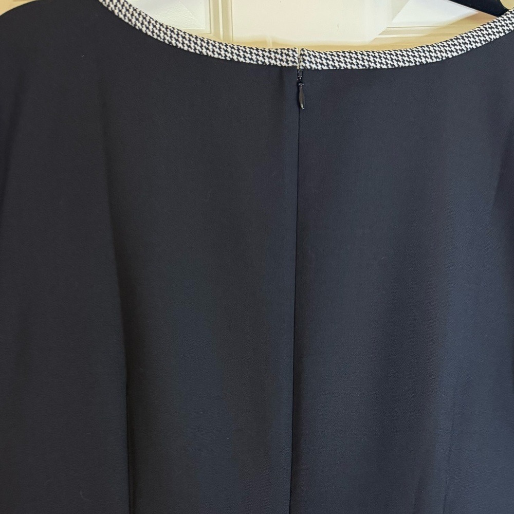 NWT Talbots Black & White Herringbone Sheath Dress, Size 16‎ - Picture 9 of 9